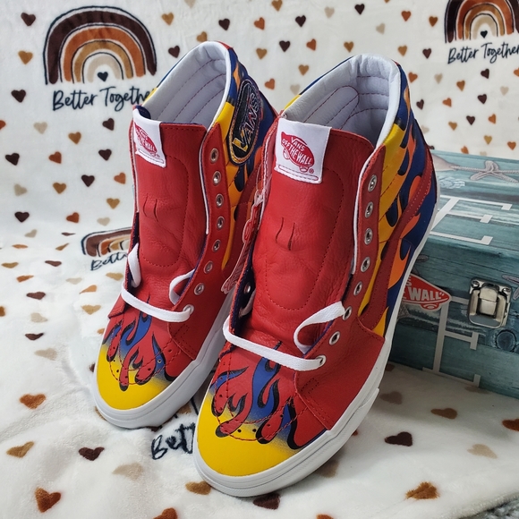 Vans Racer Red True Blue Sk8-HI - Picture 13 of 16